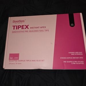 Beetles Tipex Instant Apex Nail Tips Medium Coffin